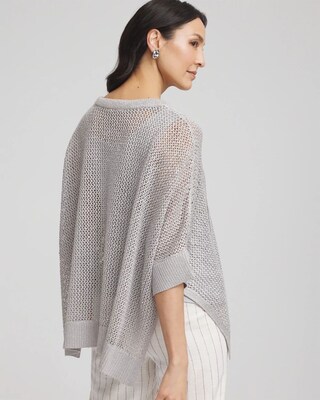 ジャケット・アウター HYKE 21ss C/N GANSEY SWEATER PONCHO HYKE(ハイク)】 SHEER SWEATER PONCHO｜PARIGOT ONLINE（パリゴ